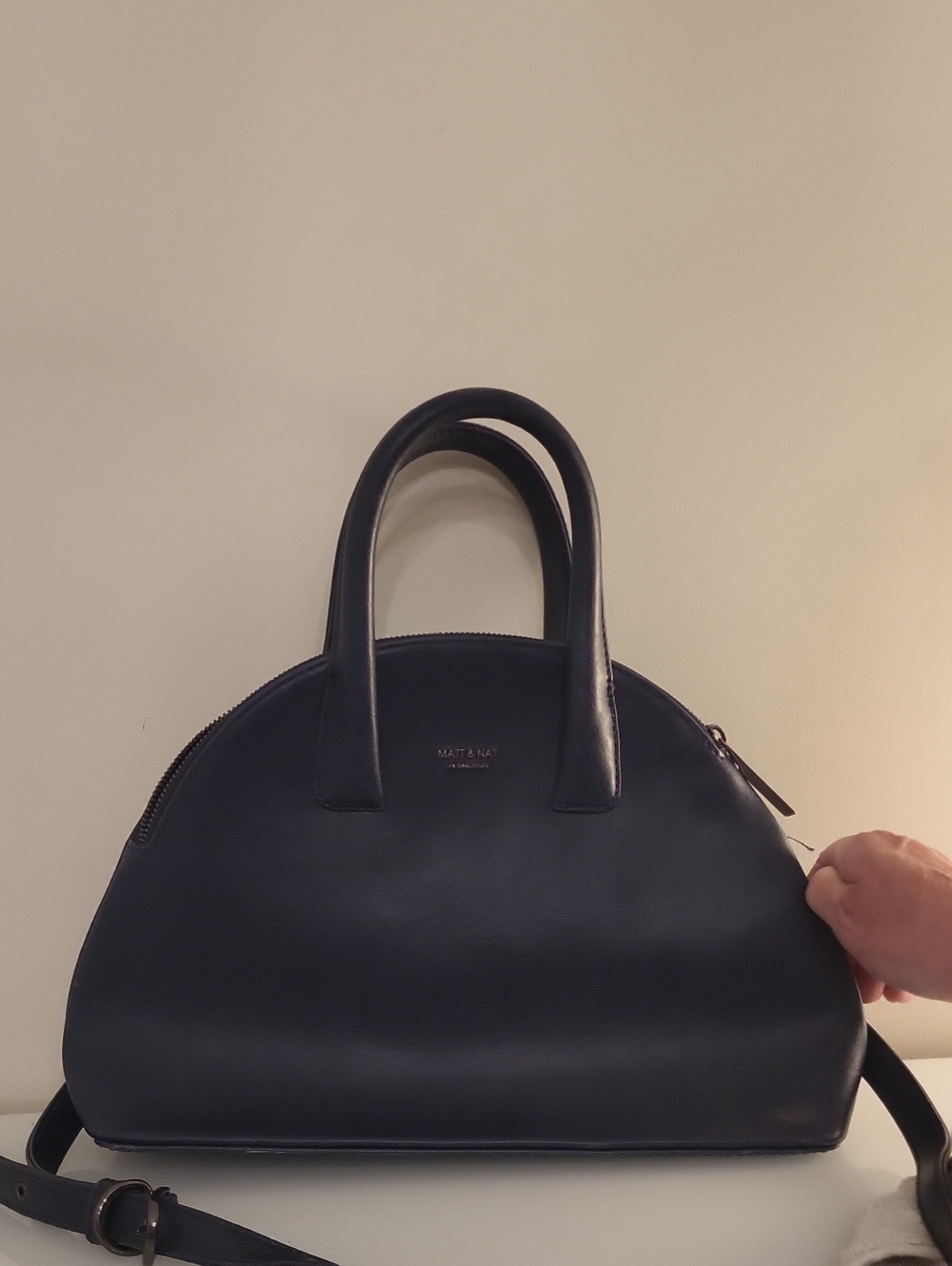 Matt & Nat Deep Navy Dome Satchel